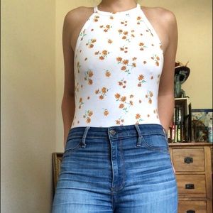 Floral F21 Bodysuit